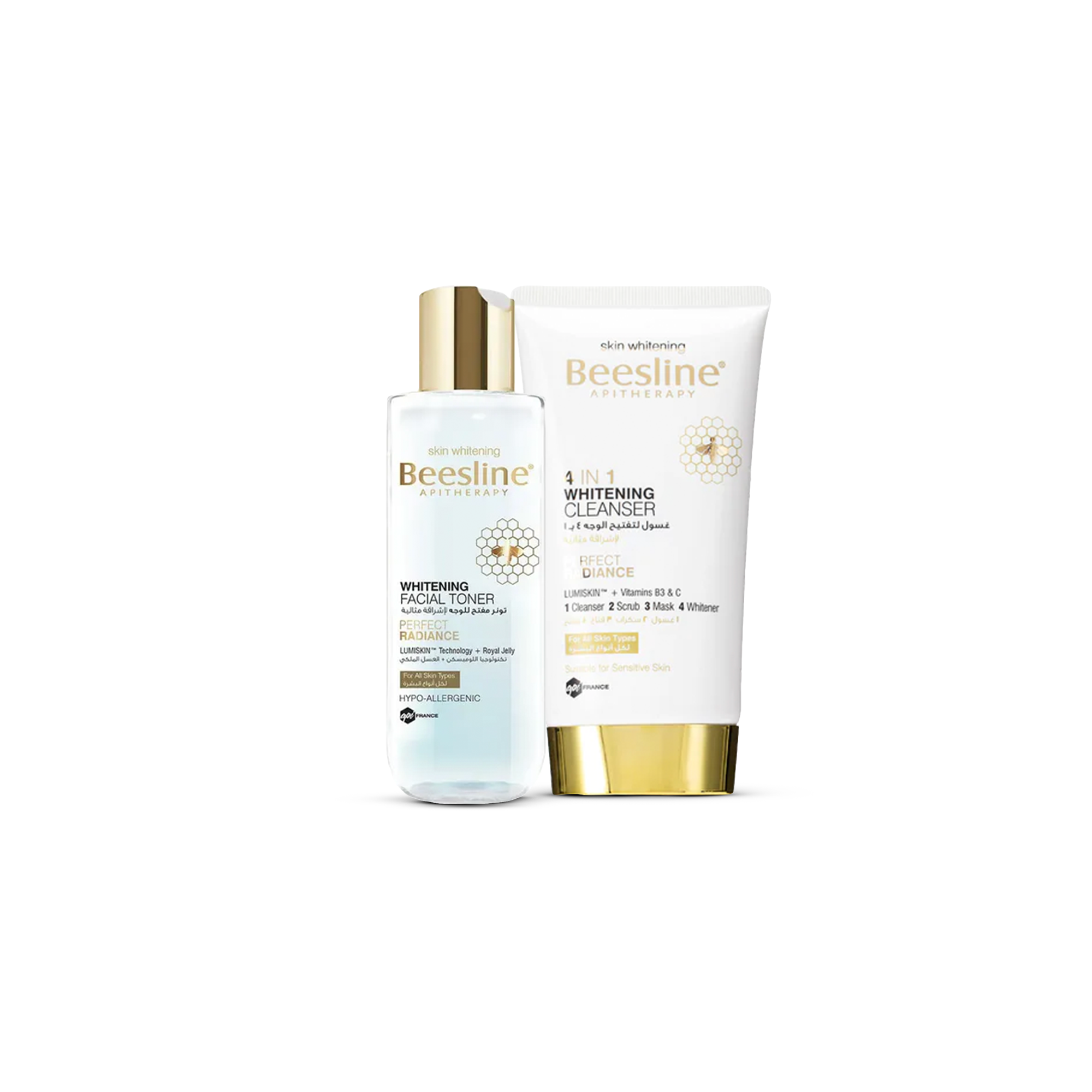 4 in 1 Whitening Cleanser + Whitening Facial Toner Free