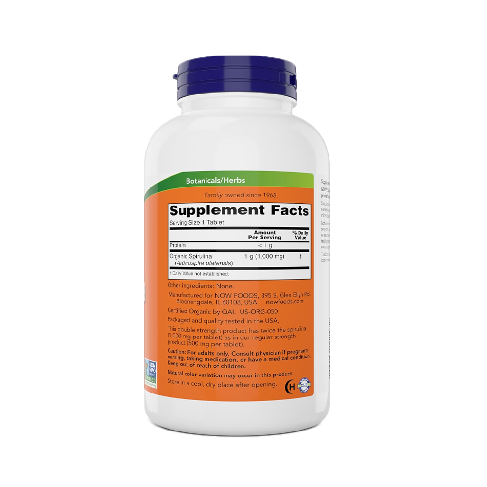 Organic Spirulina 1000mg
